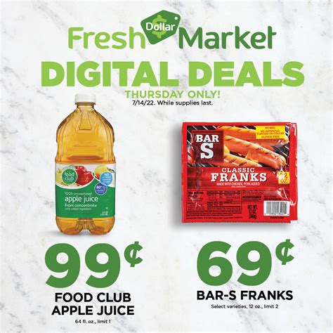 Dollar fresh weekly ads - Mar 23, 2021 · 1201 12th Ave SE Dyersville IA Dollar Fresh Market. 1201 12th Ave SE Dyersville IA. 1201 12th Ave SE. 1201 12th Ave SE. Dyersville, IA. Directions 563-875-2700 · Download Weekly Ad · Download Weekend Ad. Store Hours. 
